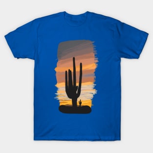 Arizona Sunset Drawing T-Shirt